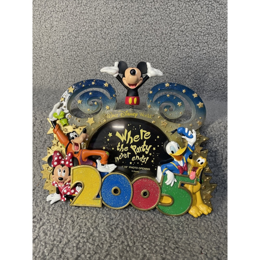 2005 Walt Disney World Where The Party Never Ends Resin Photo Frame